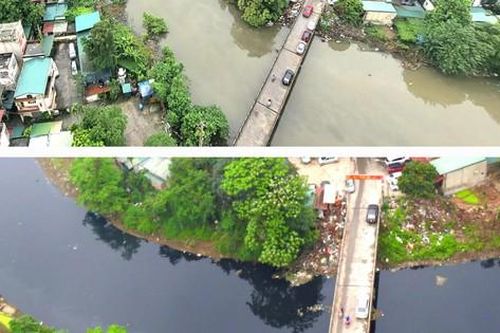Sông Nhuệ và sông Tô Lịch ở Hà Nội thay đổi như thế nào sau đợt mưa lớn?