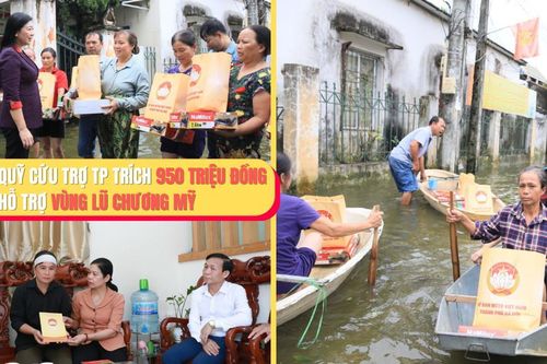 Mặt trận thành phố kịp thời hỗ trợ người dân vùng lũ