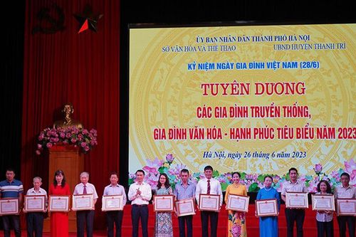 Hà Nội sẽ tuyên dương 90 hộ gia đình văn hóa Thủ đô tiêu biểu