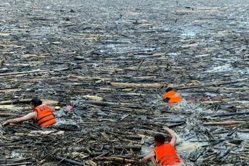 Công an Điện Biên dầm mưa, lội bùn tìm người mất tích