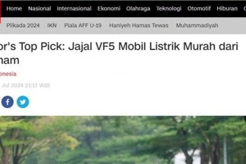 Đài truyền hình CNN: VF 5 là sự lựa chọn hấp dẫn tại Indonesia