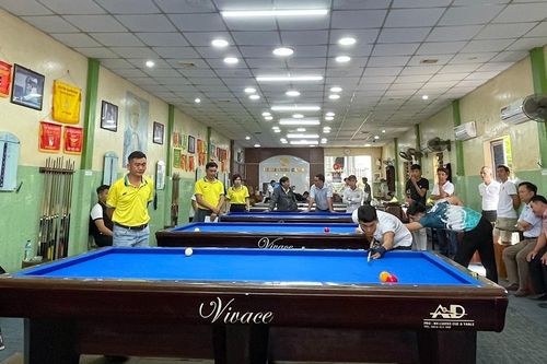 40 vận động viên tham gia Giải Vô địch Billiards Carom huyện Đak Pơ mở rộng