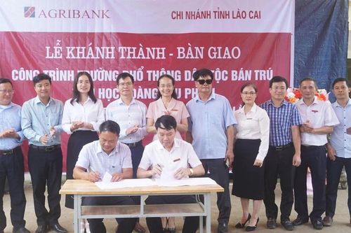 Khánh thành, bàn giao công trình Trường PTDT bán trú tiểu học Hoàng Thu Phố 2