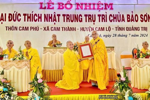 Quảng Trị: Công bố và trao quyết định bổ nhiệm trụ trì chùa Bảo Sơn