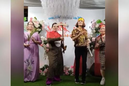 'Ngầu' như các bà các mẹ khi nhập vai thầy trò Đường Tăng