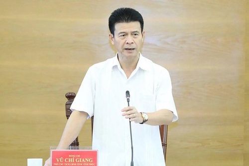 Miễn nhiệm chức Phó Chủ tịch UBND tỉnh Vĩnh Phúc với ông Vũ Chí Giang