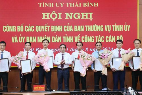 Luân chuyển, bổ nhiệm cán bộ tại tỉnh Thái Bình