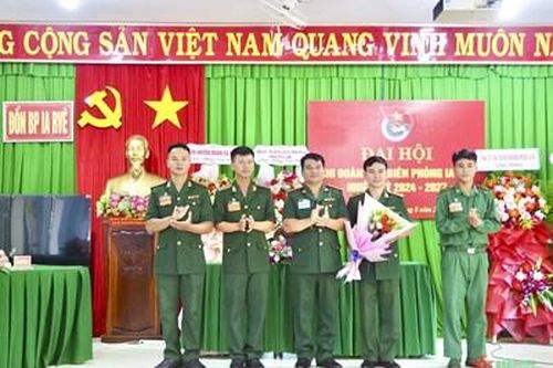 Đồn Biên phòng Ia Rvê (Bộ đội Biên phòng tỉnh Đắk Lắk) đại hội điểm chi đoàn