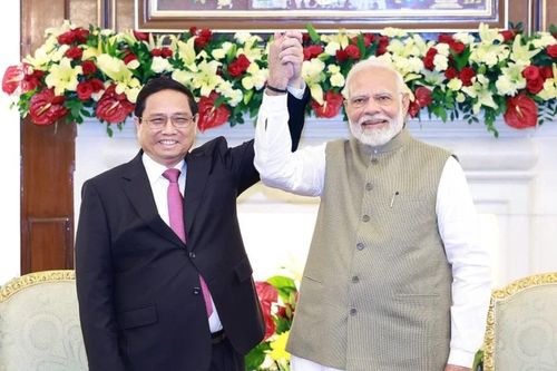 Thủ tướng Ấn Độ Narendra Modi chủ trì lễ đón Thủ tướng Phạm Minh Chính