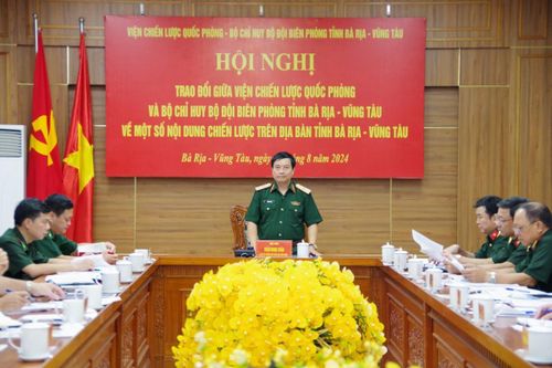 Viện Chiến lược Quốc phòng làm việc tại Bộ Chỉ huy BĐBP tỉnh Bà Rịa - Vũng Tàu