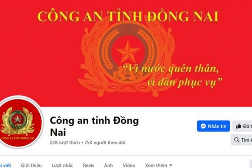 Công an tỉnh Đồng Nai tiếp nhận thông tin từ người dân qua mạng xã hội Facebook