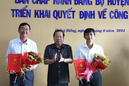 Ban Thường vụ Tỉnh ủy Kiên Giang điều động, luân chuyển cán bộ