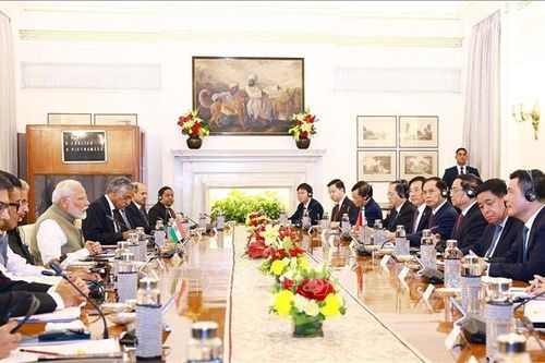 Thủ tướng Phạm Minh Chính hội đàm với Thủ tướng Ấn Độ Narendra Modi
