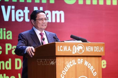 Thủ tướng Phạm Minh Chính phát biểu chính sách tại Hội đồng các vấn đề thế giới của Ấn Độ
