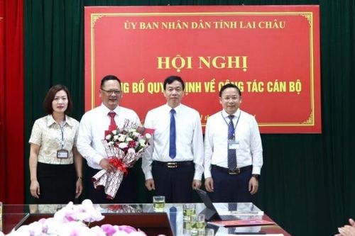 Ông Vũ Tiến Hóa được bổ nhiệm giữ chức Phó Giám đốc Sở Giáo dục và Đào tạo tỉnh Lai Châu