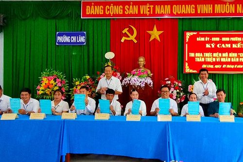 Phường Chi Lăng ra mắt mô hình 'Chính quyền thân thiện vì Nhân dân phục vụ'