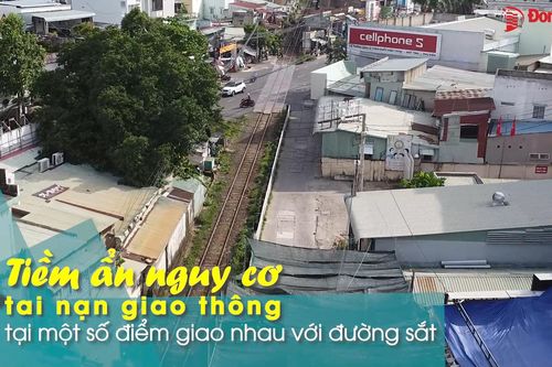 Tiềm ẩn nguy cơ tai nạn giao thông tại một số điểm giao nhau với đường sắt