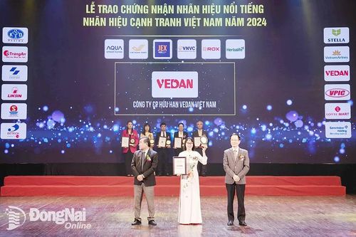 Vedan đạt chứng nhận tốp 10 nhãn hiệu nổi tiếng Việt Nam 2024