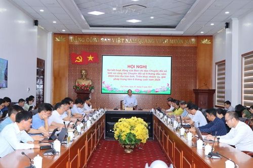 Triển khai nhiệm vụ, giải pháp Chuyển đổi số tỉnh và công tác Chuyển đổi số 6 tháng cuối năm 2024