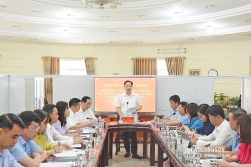 Đoàn công tác của Thường trực Tỉnh ủy làm việc với Báo Lạng Sơn