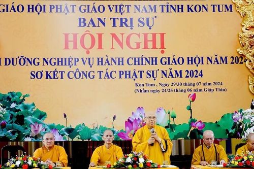 Kon Tum: Ban Trị sự GHPGVN tỉnh tổ chức Hội nghị Bồi dưỡng hành chính Giáo hội năm 2024