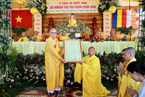 Đắk Lắk: Bổ nhiệm Đại đức Thích Nhuận Hà trụ trì chùa Pháp Hoa (H.Eakar)
