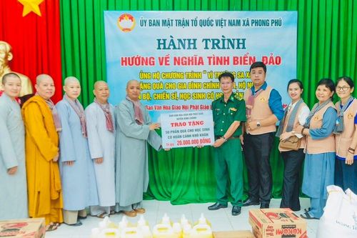 Ban Văn hóa GHPGVN H.Bình Chánh tổ chức Hành trình hướng về nghĩa tình biển, đảo tại H.Cần Giờ