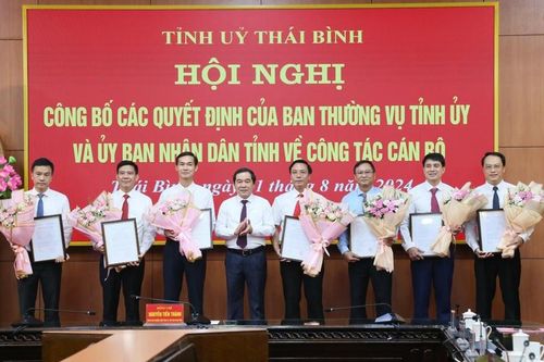 Thái Bình: Điều động, luân chuyển, bổ nhiệm nhiều cán bộ chủ chốt