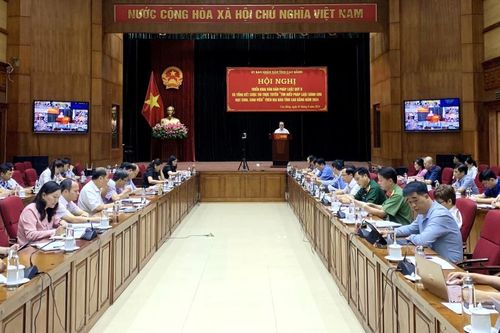 Hội nghị trực tuyến triển khai văn bản pháp luật quý II