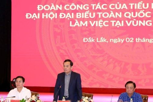 Tiểu ban Kinh tế-Xã hội Đại hội XIV của Đảng làm việc tại vùng Tây Nguyên