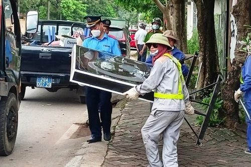 Huyện Sóc Sơn tập trung xử lý 150 vi phạm trật tự dọc tỉnh lộ 16