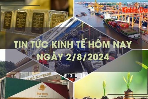 Tin tức kinh tế ngày 2/8/2024: hàng container qua cảng biển tăng mạnh