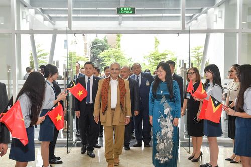 Tổng thống Timor Leste José Ramos-Horta giao lưu với sinh viên Học viện Ngoại giao
