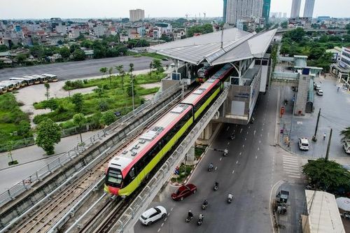 Đề xuất vận hành thương mại đoạn trên cao tuyến đường sắt đô thị Nhổn-Ga Hà Nội từ ngày 9/8