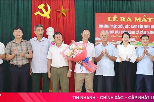 Ra mắt mô hình 'việc cưới, việc tang văn minh tiến bộ' ở Cẩm Xuyên