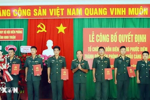 Ninh Thuận: Chính thức thành lập Đồn Biên phòng cửa khẩu cảng Cà Ná