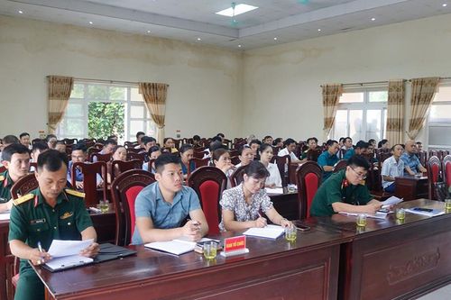 Hà Trung chuẩn bị các điều kiện bảo đảm cho diễn tập khu vực phòng thủ năm 2024