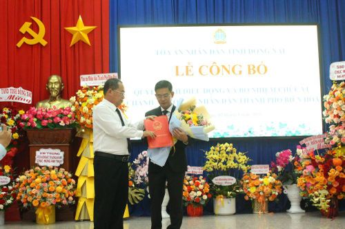 Thẩm phán Nguyễn Văn Thủy làm Chánh án Tòa án nhân dân thành phố Biên Hòa