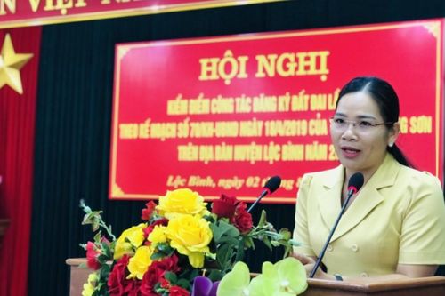 Lộc Bình tổ chức hội nghị kiểm điểm công tác đăng ký đất đai lần đầu