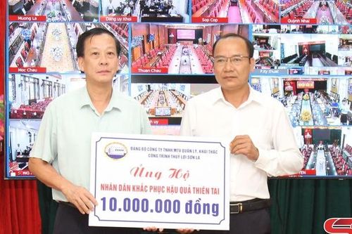 Tiếp nhận ủng hộ trên 135 triệu đồng hỗ trợ thiên tai