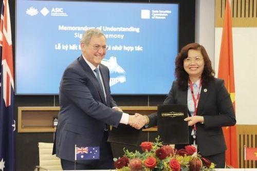Nâng tầm hợp tác giữa Ủy ban Chứng khoán Nhà nước Việt Nam và Ủy ban Chứng khoán và Đầu tư Australia