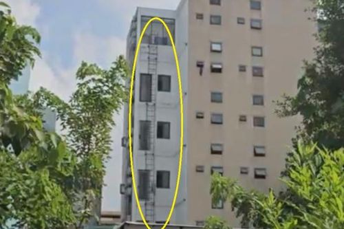 Nhờ lối thoát hiểm, hàng chục người thuê trọ thoát nạn khỏi đám cháy