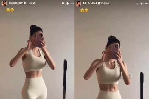 Diện đồ tập, 'hot girl phòng gym' Nam Định khoe vòng eo siêu thực
