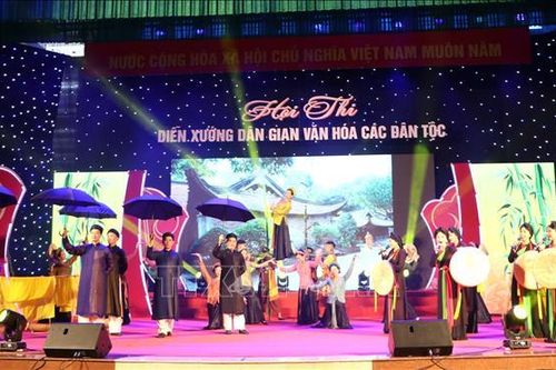 Hội thi diễn xướng dân gian văn hóa các dân tộc - hội tụ, lan tỏa bản sắc văn hóa Việt