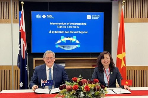 Ký ghi nhớ hợp tác giữa ngành chứng khoán Việt Nam và Australia