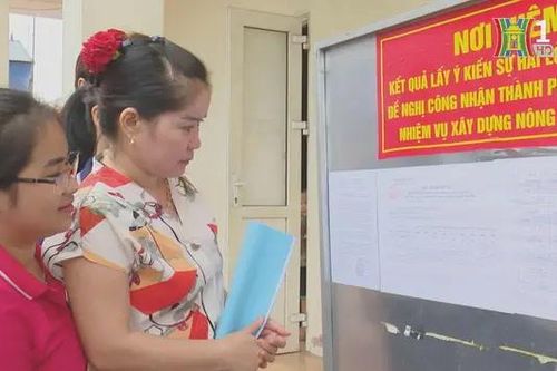 Hà Nội niêm yết kết quả xây dựng nông thôn mới