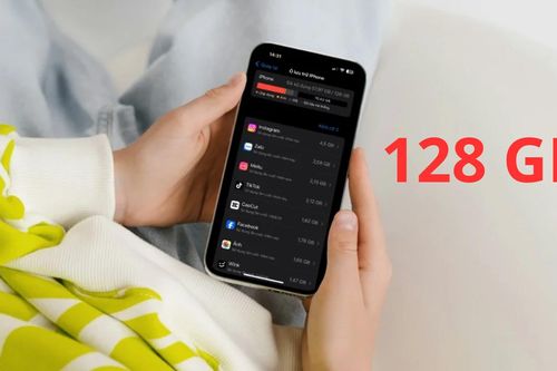 Điện thoại bộ nhớ trong 128GB chứa được bao nhiêu ảnh và video?