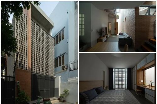 Nhà ống sử dụng tường gạch thông gió độc đáo ở TP HCM
