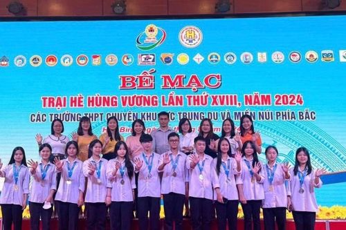Trường PT Vùng Cao Việt Bắc đoạt 39 huy chương tại Trại hè Hùng Vương năm 2024