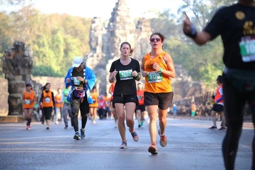 Campuchia tổ chức giải chạy marathon quốc tế tại Công viên Khảo cổ Angkor